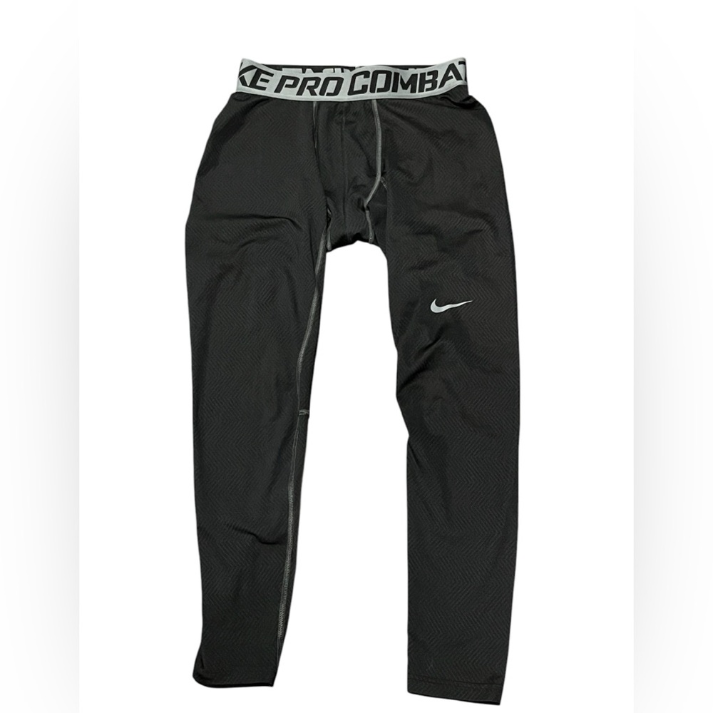 Nike Men’s  Pro Combat Compression Dri Fit Pants Black Size Large